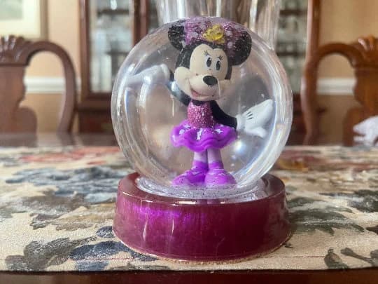 Minnie Mouse Pink Snow Globe Birthday Children Holiday Gifts Stocking Stuffers Ready to Ship