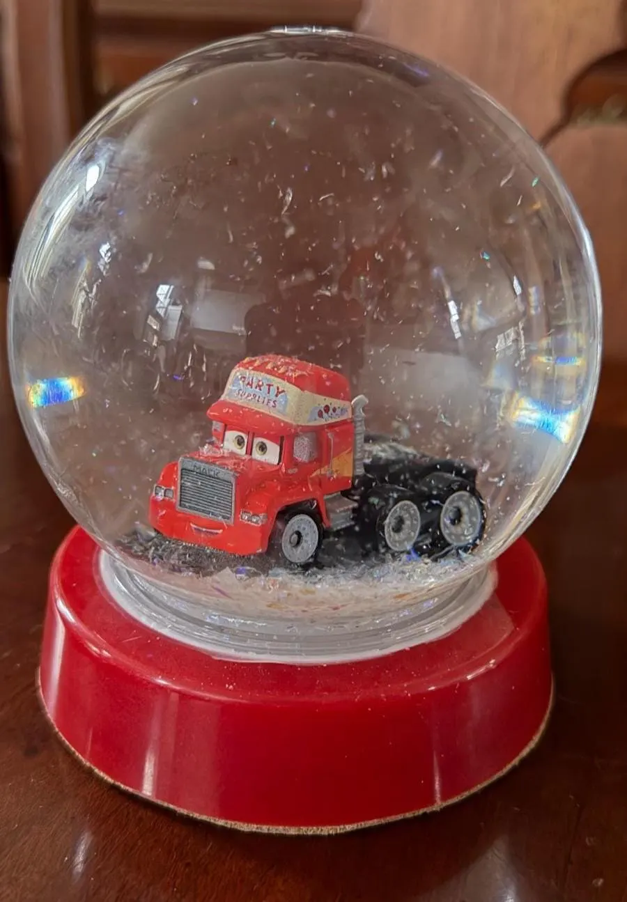 Cars! Handmade Snow Globe Holiday Gifts Stocking Stuffers Ready to Ship Lightening McQueen Mater Cruz Doc Hudson Sally Mack - image 5