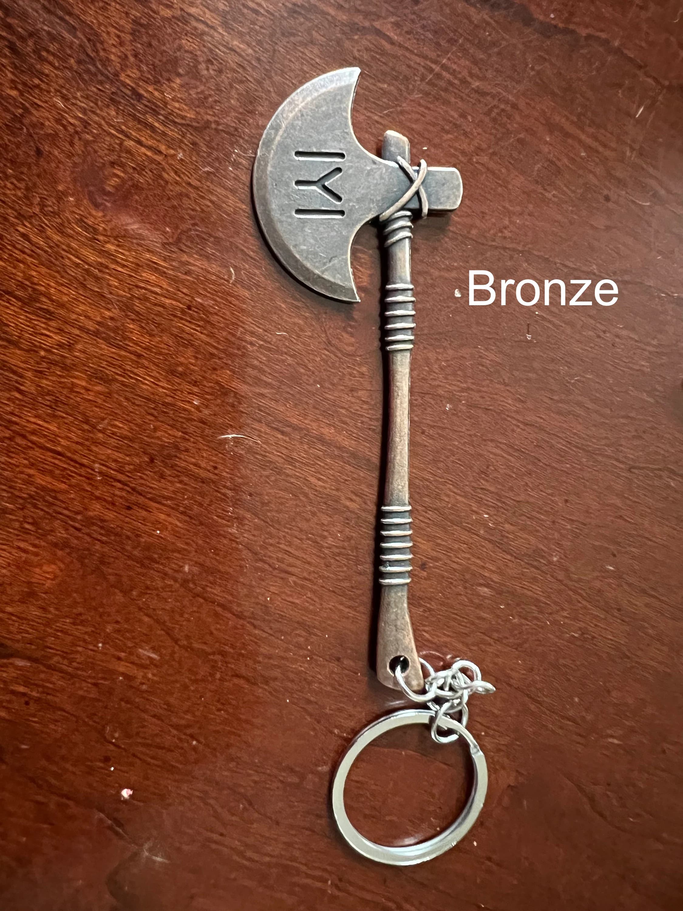 Turgut Bey Ertugrul Inspired Turkish Show Drama Axe Sword Stainless Keychain - image 5