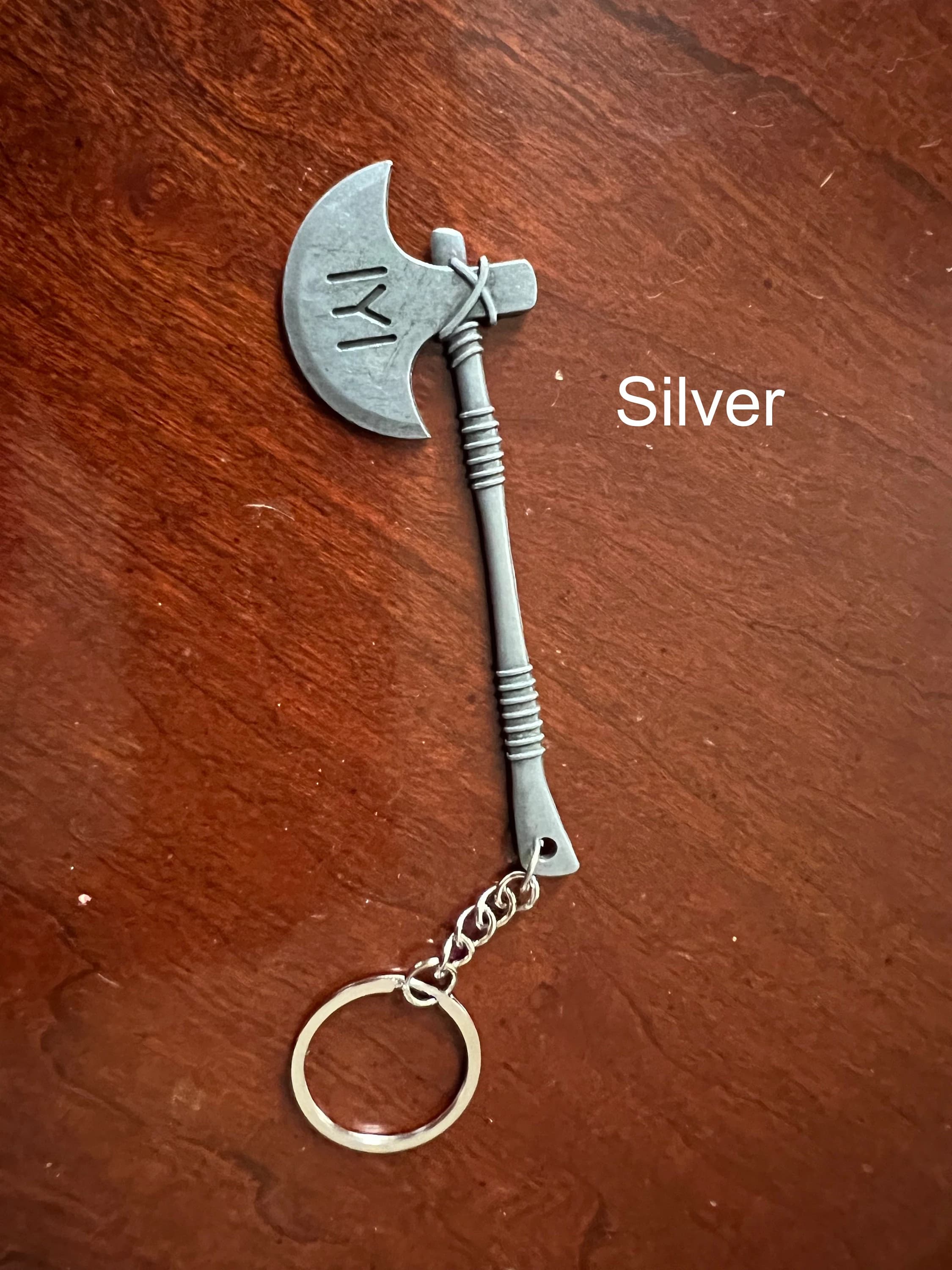 Turgut Bey Ertugrul Inspired Turkish Show Drama Axe Sword Stainless Keychain - image 3