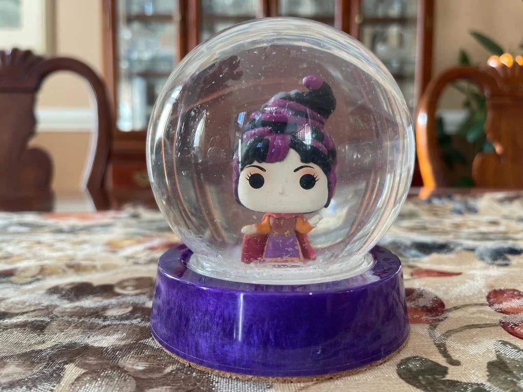 Sanderson sisters Hocus Pocus Handmade Snow Globe Halloween Witches - image 4