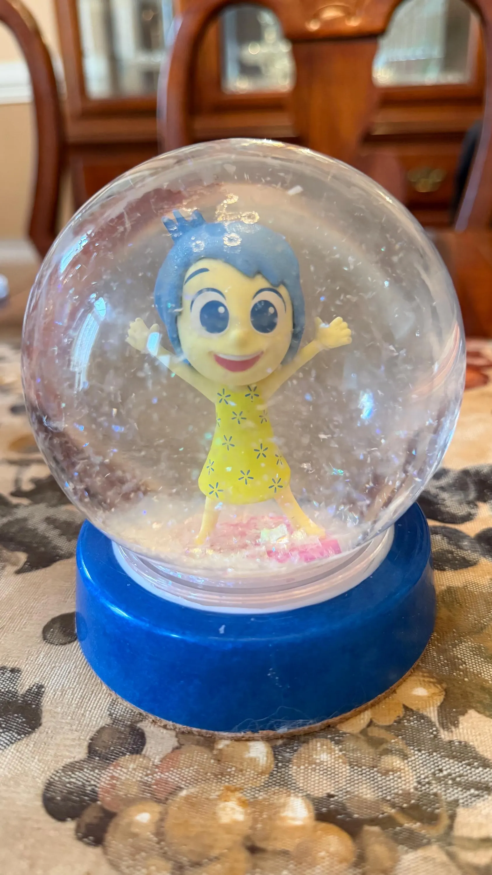 Inside Out Snow Globe Birthday Children Holiday Gifts Ready to Ship Disney Princess Joy Sadness Riley Anderson - image 3