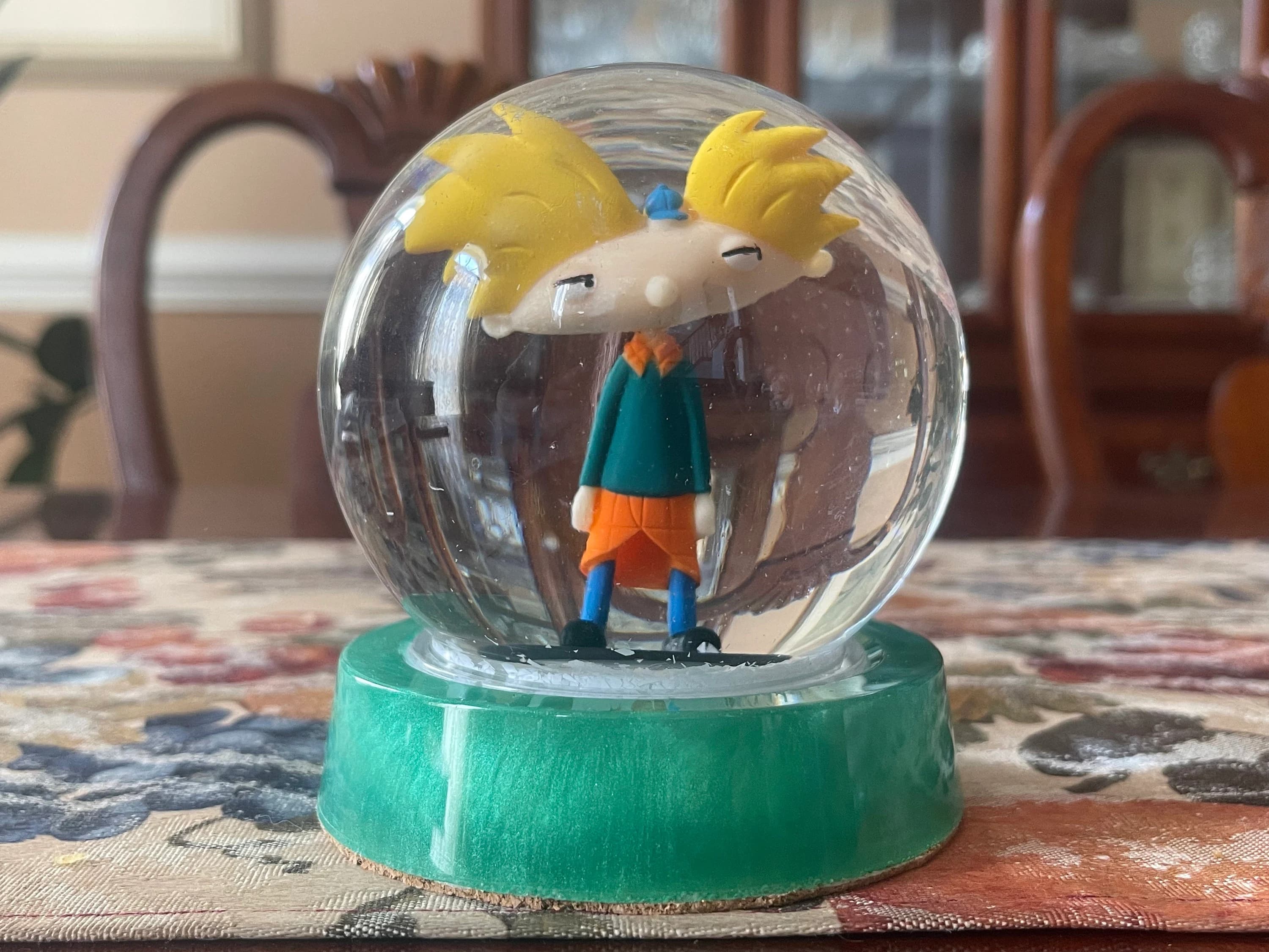 Hey Arnold Nickelodeon Anime Cartoon Snow Globe Birthday Children Holiday Gifts Ready to ship