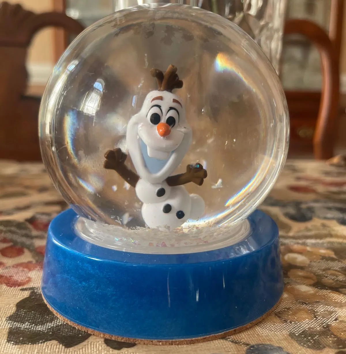 Frozen Olaf Elsa Anna Blue Disney Snow Globe Birthday Children Holiday Gifts Stocking Stuffers Ready to Ship - image 3