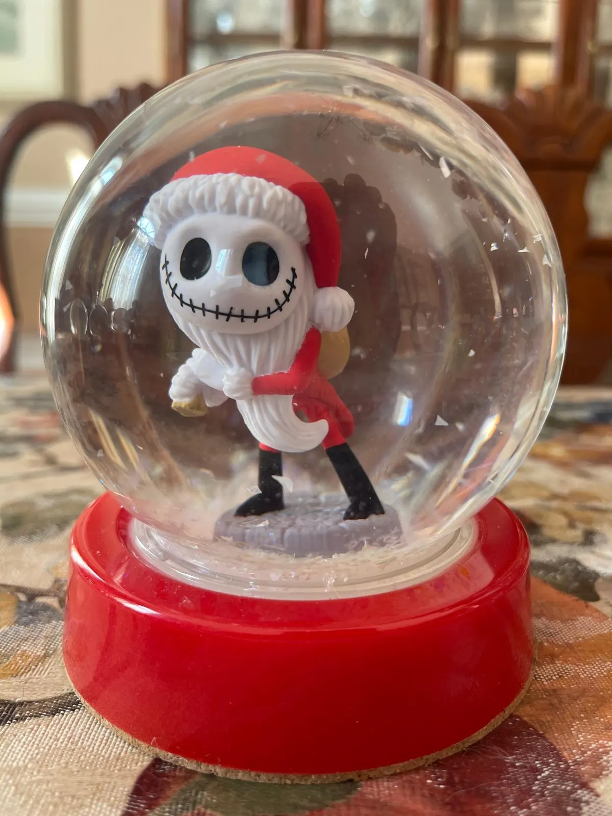 Jack Skellington Sally The Rag Doll The Nightmare Before Christmas Handmade Snow Globe Halloween Tim Burton Skeleton