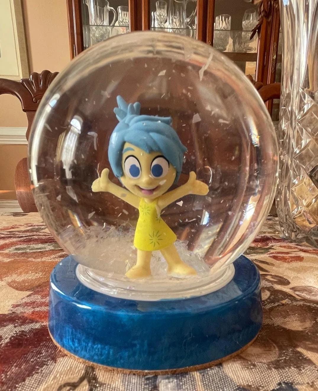 Inside Out Snow Globe Birthday Children Holiday Gifts Ready to Ship Disney Princess Joy Sadness Riley Anderson