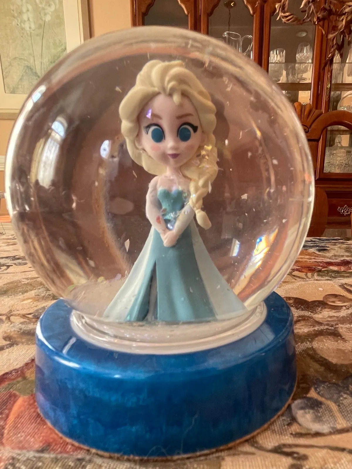 Frozen Olaf Elsa Anna Blue Disney Snow Globe Birthday Children Holiday Gifts Stocking Stuffers Ready to Ship - image 4