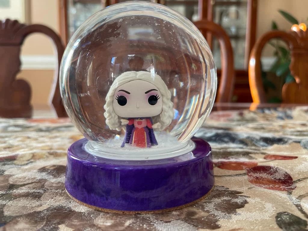 Sanderson sisters Hocus Pocus Handmade Snow Globe Halloween Witches