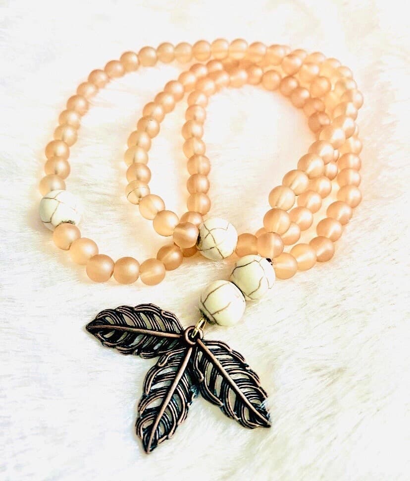 Amber Frosted Glass Tasbih (Prayer Beads) - image 4