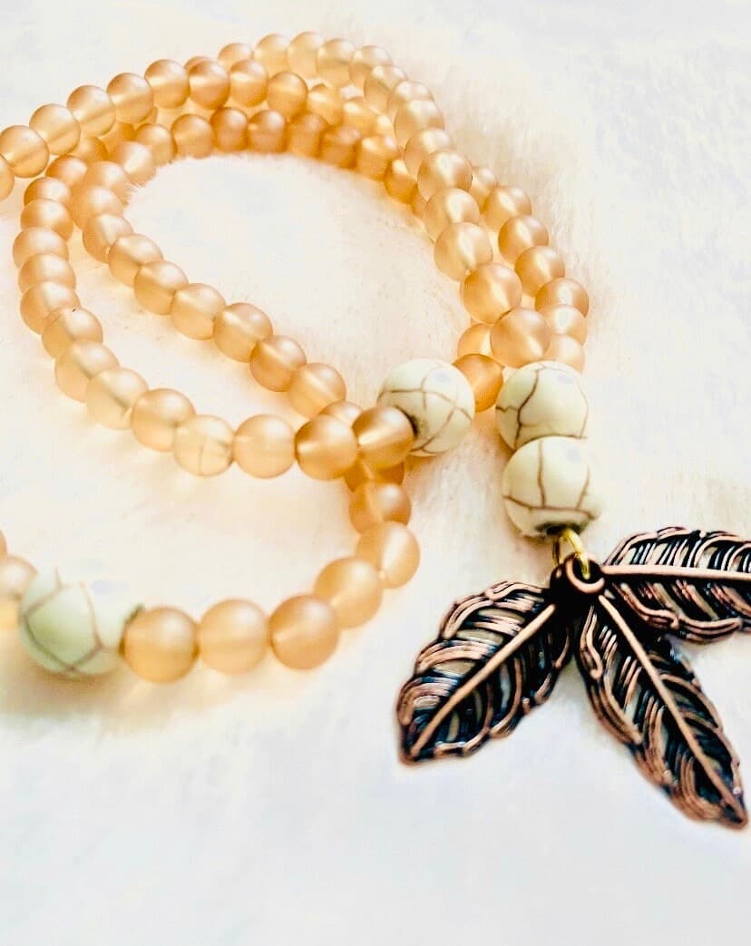 Amber Frosted Glass Tasbih (Prayer Beads) - image 3