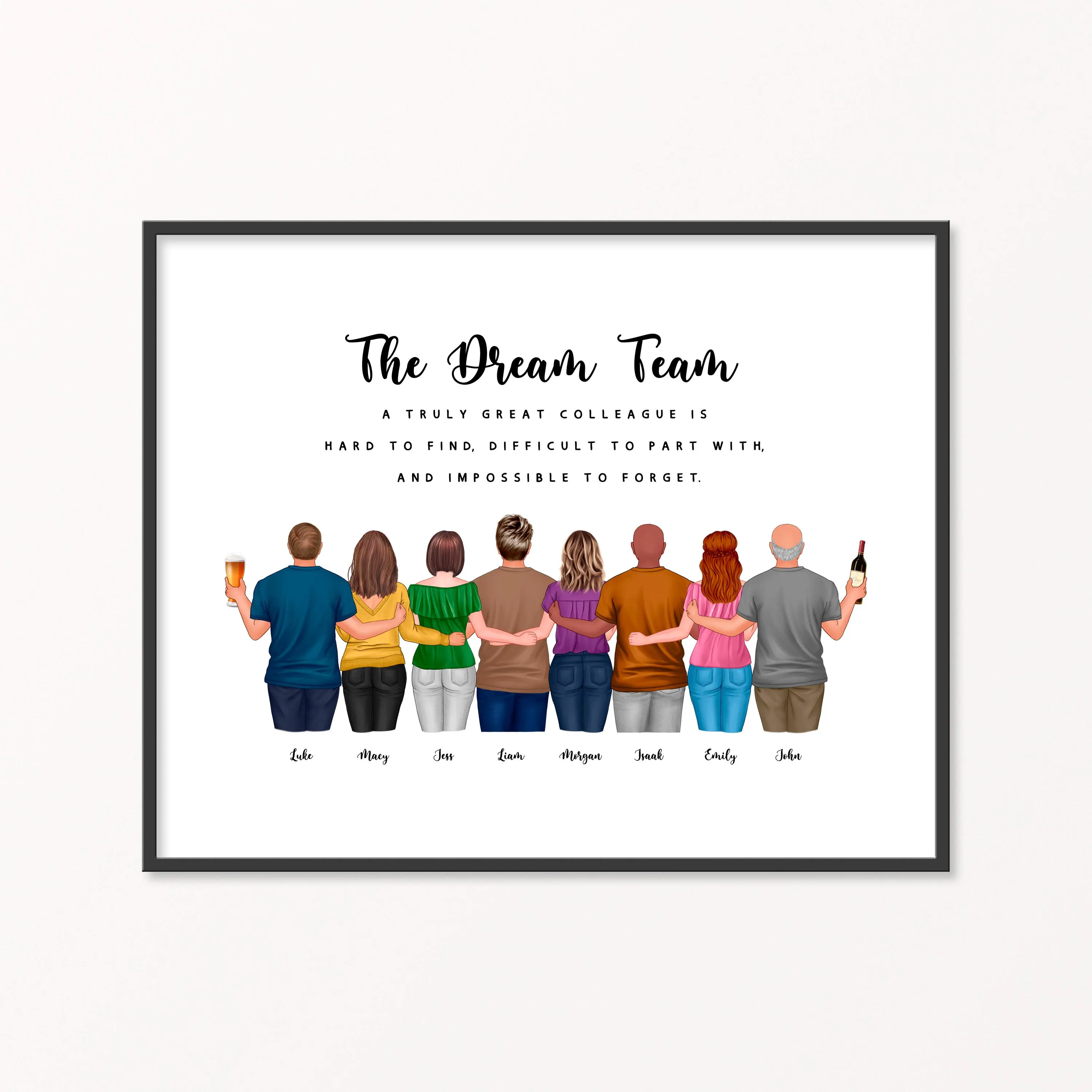 Colleague Leaving Gift, Friendship Personalised Print, Coworker Gifts, Retirement Gift, New Job Gifts Colleague Going Away Gift DIGITAL File