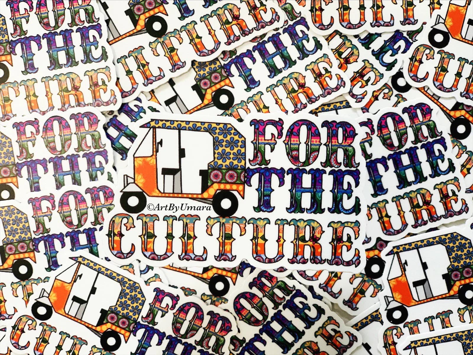For the culture Truck art stickers/pakistani decor/ Pakistani truck art/ rickshaw sticker / pakistani laptop sticker
