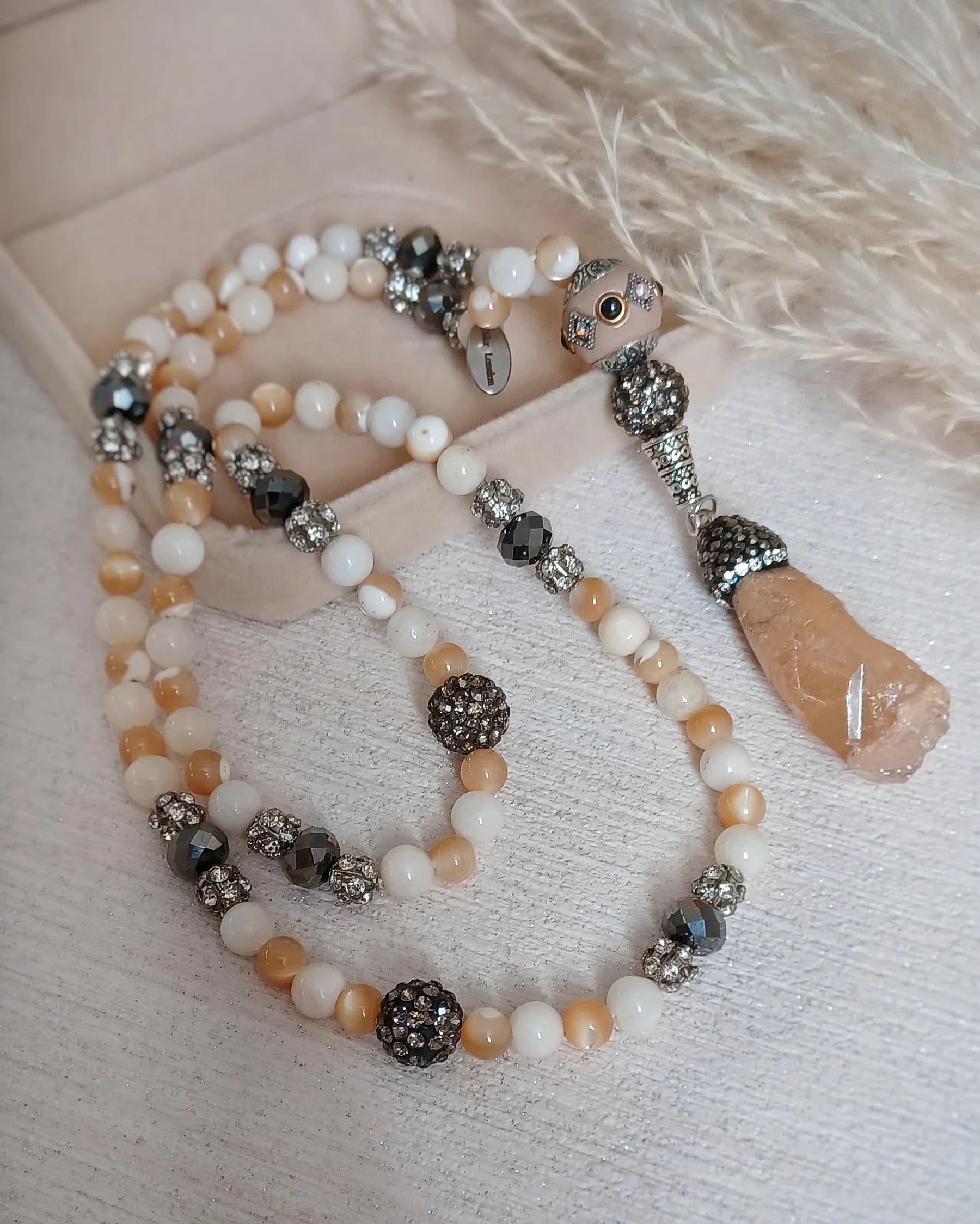 SUNRISE semi precious Tasbih Tasbeeh -99 - image 2