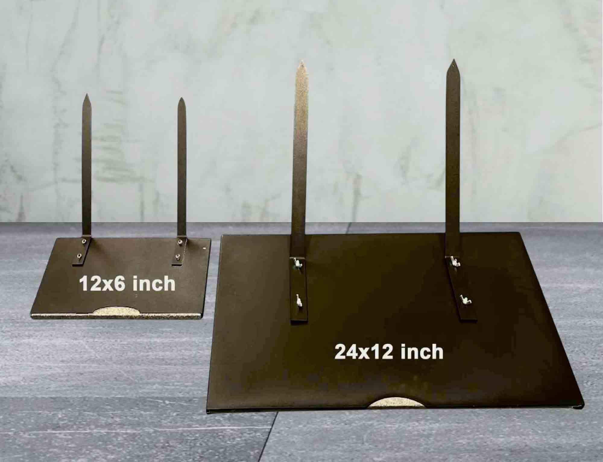 Islamic Black Granite Headstone – Personalized 12x6 & 24x12 Muslim Memorial Grave Marker with Metal Stand – Made in USA - image 5