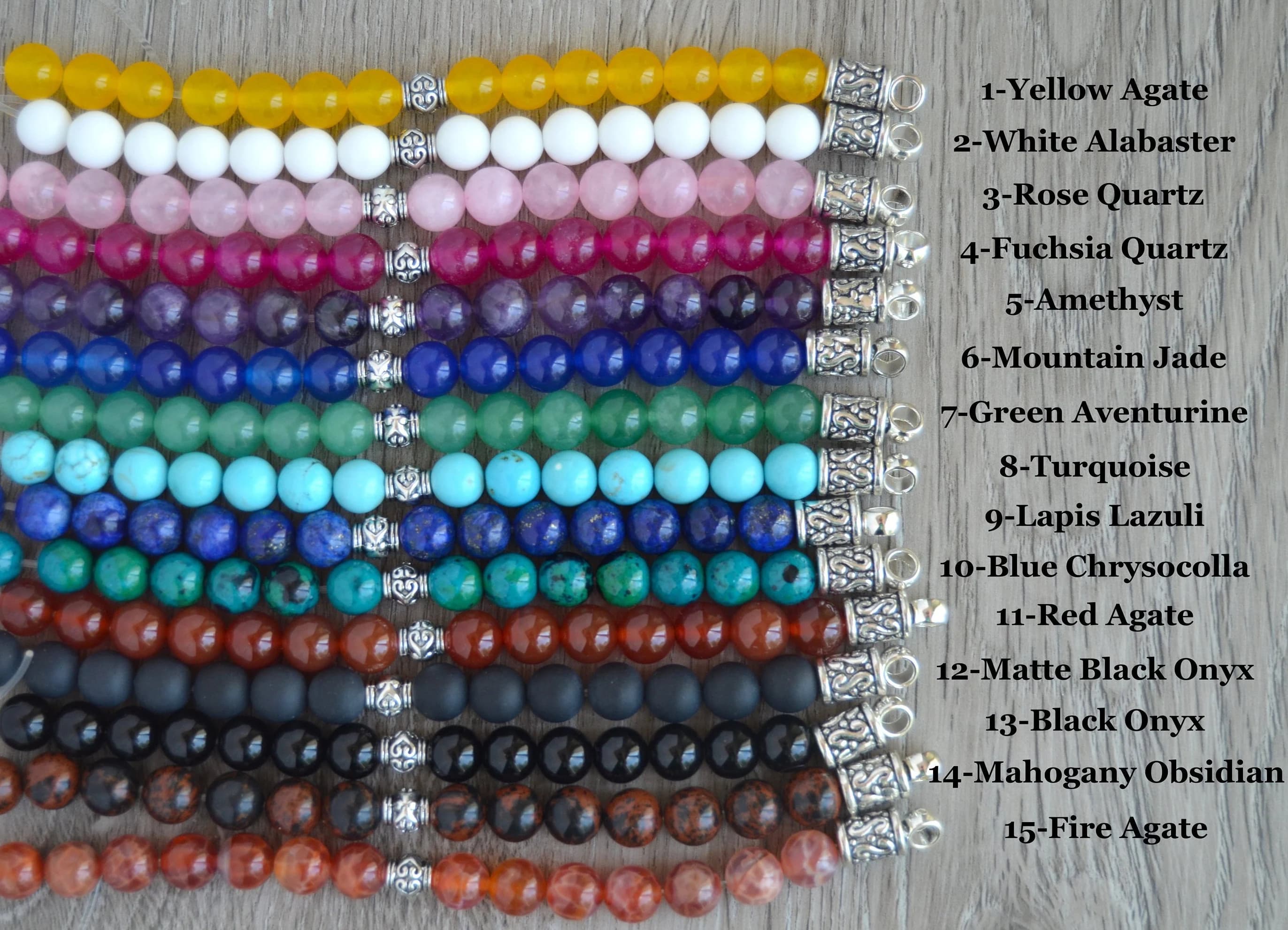 Handmade Gemstone Apple Samsung Google Watch Band. Samsung Watch Ultra 8 7 6 5 4, Google Pixel 1 2 3 4 Fitbit Versa Sense Stretchy band - image 4