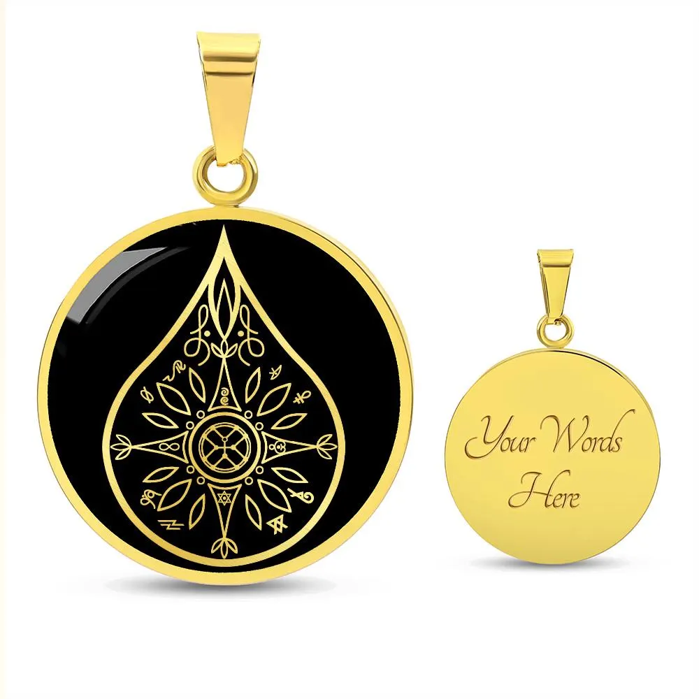 Eckasha Necklace Jewelry Maharic Seal Pendant God Seed Gift Gold Silver - image 3