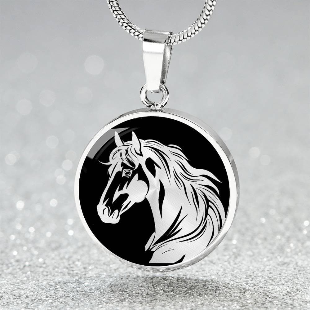 Horse Necklace Pendant Western Jewelry Gold Silver Charm - image 4