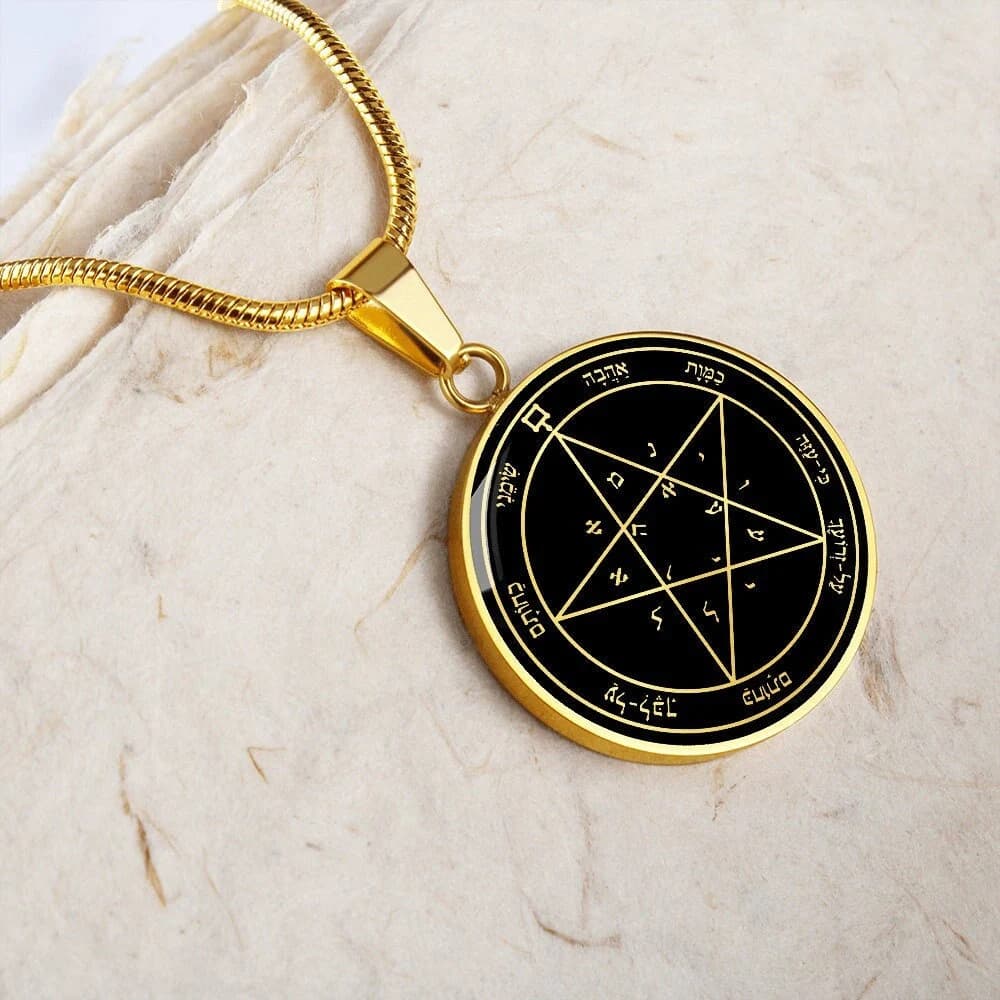 Solomon Seal Necklace Jewelry Pendant Grant Wishes Amulet Talisman
