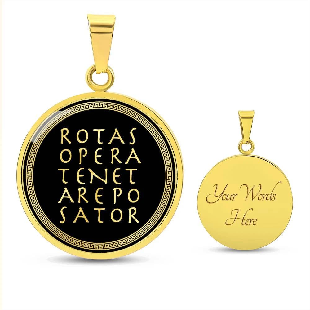 SATOR Square Necklace Witch Jewelry Pendant Gold Silver Amulet - image 3