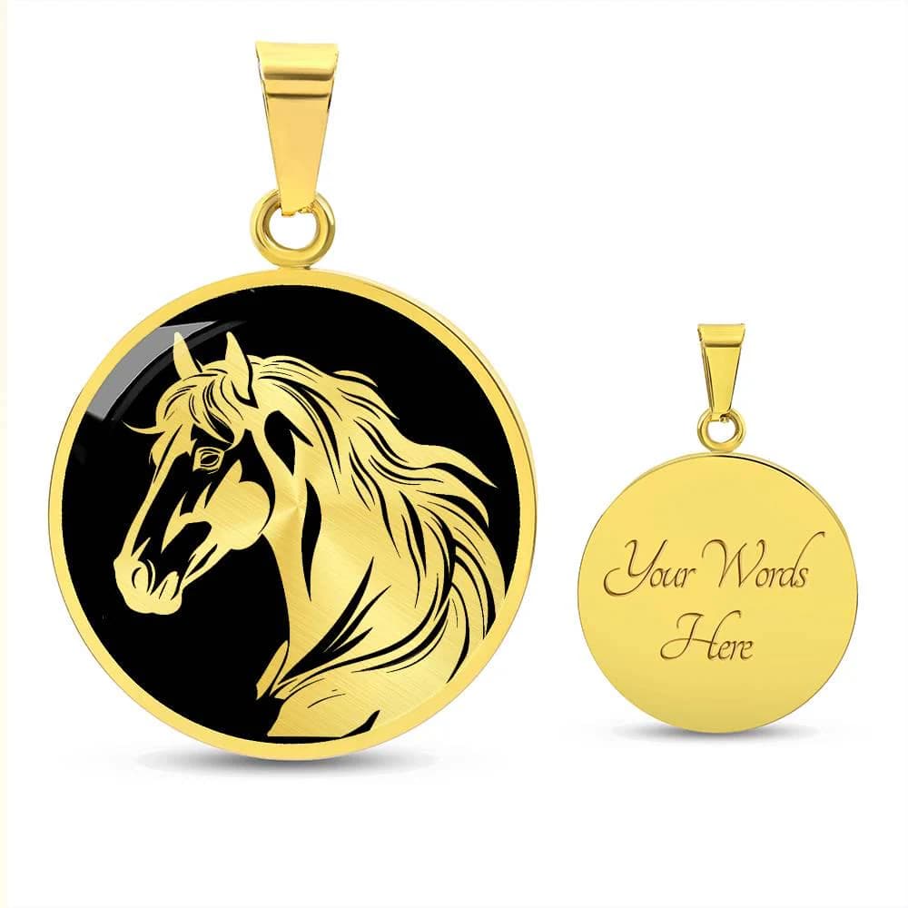 Horse Necklace Pendant Western Jewelry Gold Silver Charm - image 3