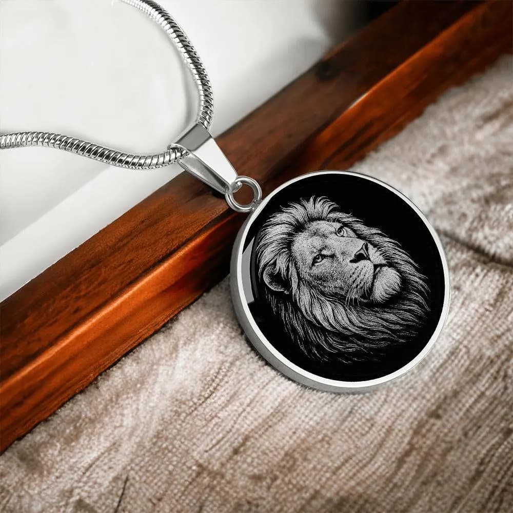 Lion Necklace Pendant Jewelry Gold Silver Charm Chain Men Women - image 2