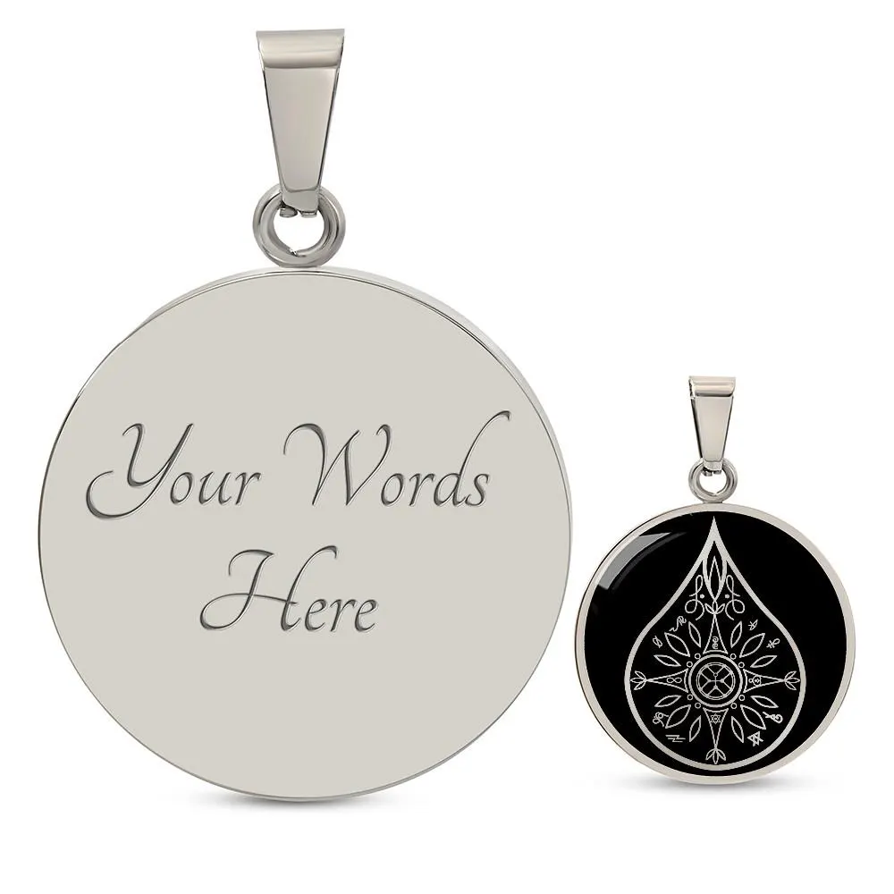 Eckasha Necklace Jewelry Maharic Seal Pendant God Seed Gift Gold Silver - image 4