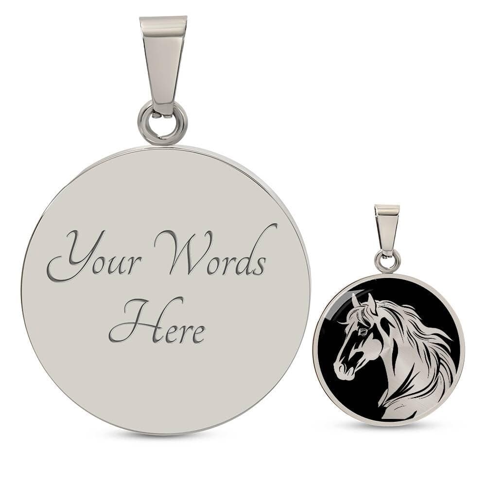 Horse Necklace Pendant Western Jewelry Gold Silver Charm - image 5
