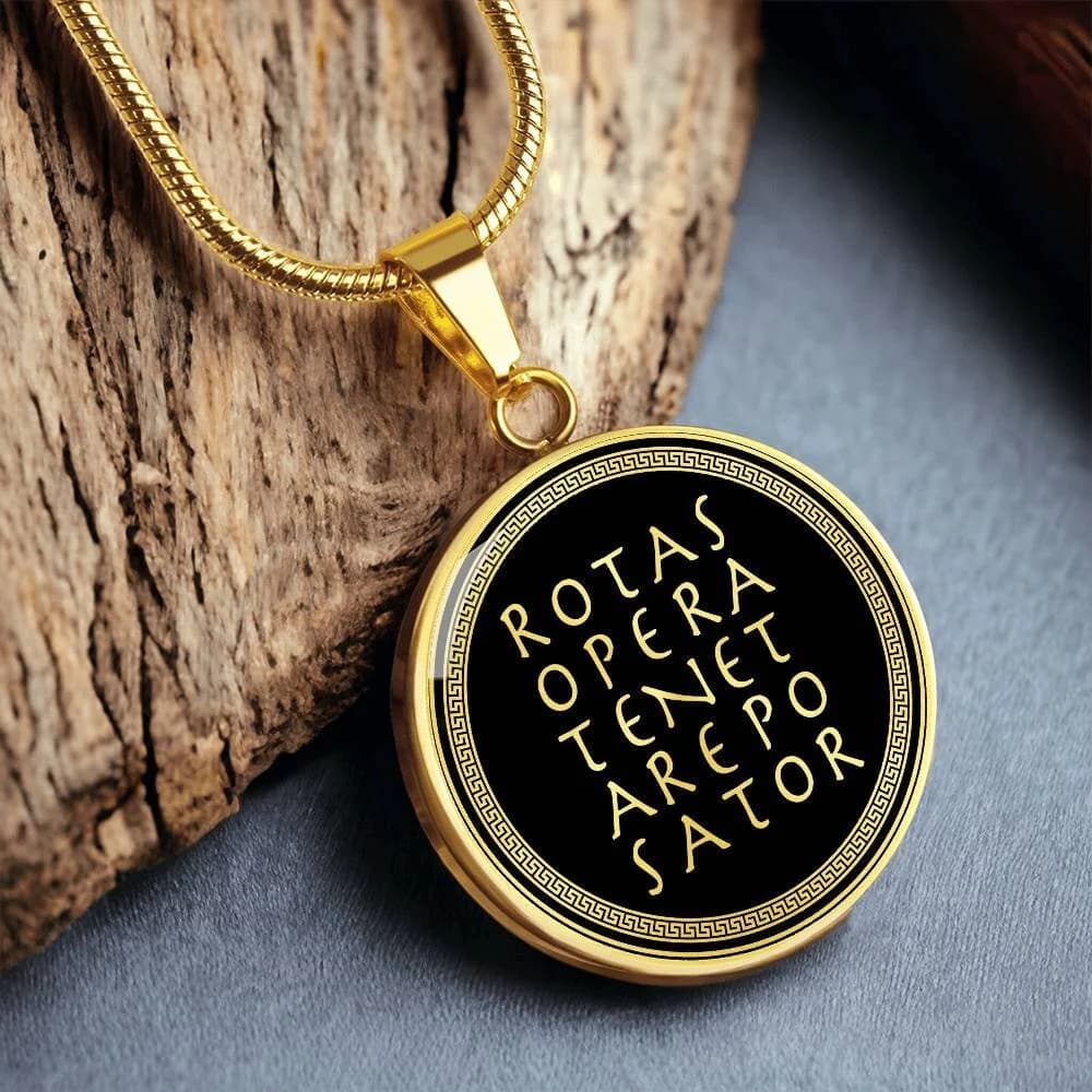 SATOR Square Necklace Witch Jewelry Pendant Gold Silver Amulet