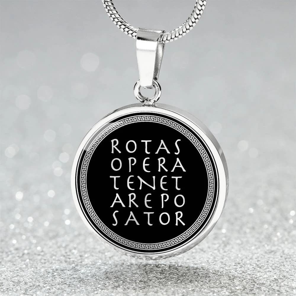 SATOR Square Necklace Witch Jewelry Pendant Gold Silver Amulet - image 4