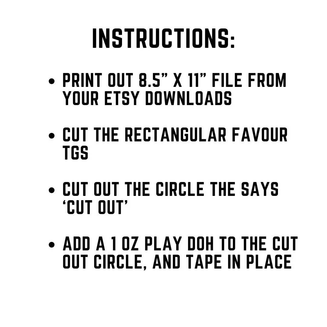Ramadan Play Doh Party Favor Tags: Llama Design (PDF Digital Download) - image 2
