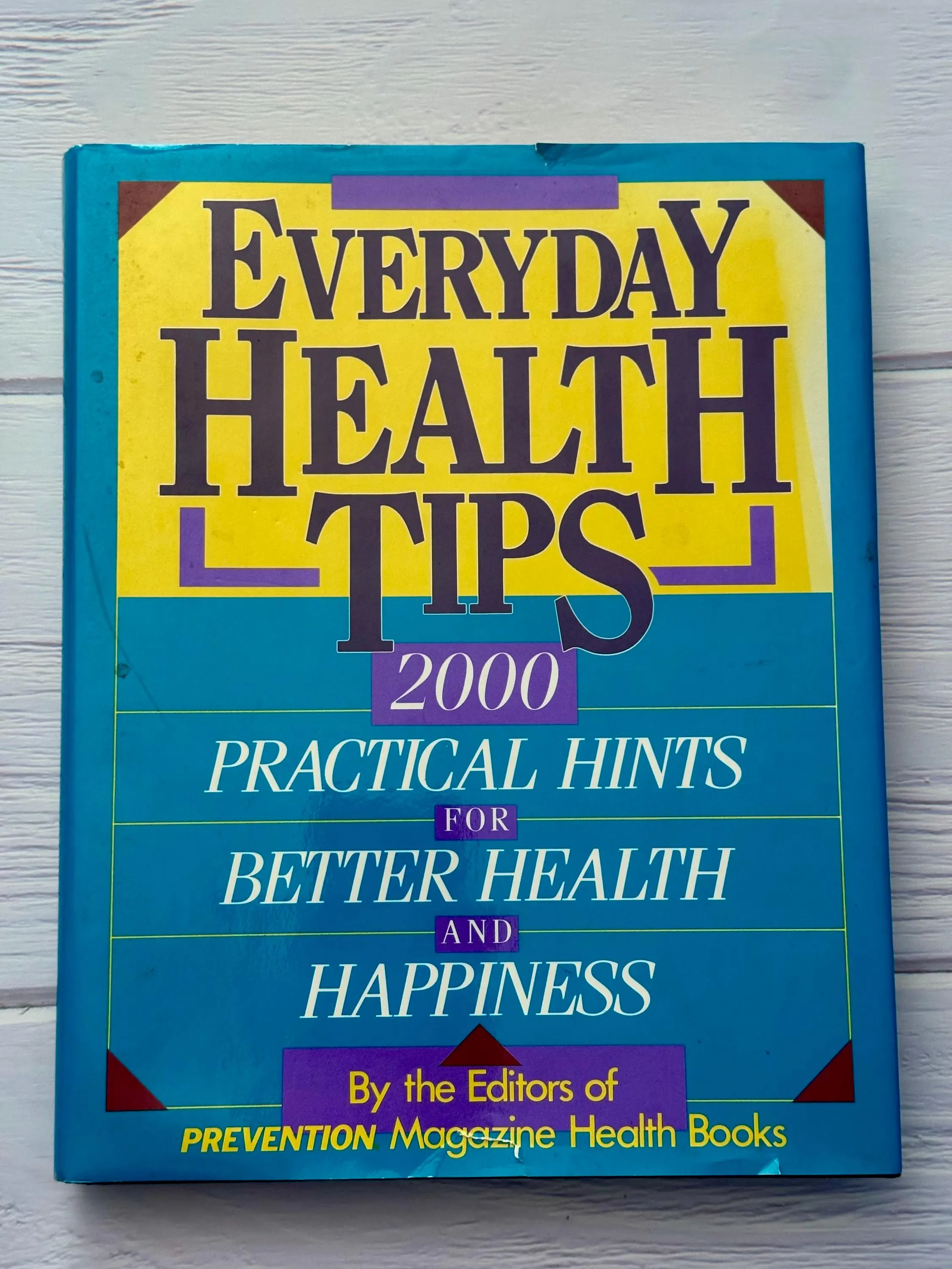 Vintage Health Tips Book: Prevention Magazine, 1988 Hardcover
