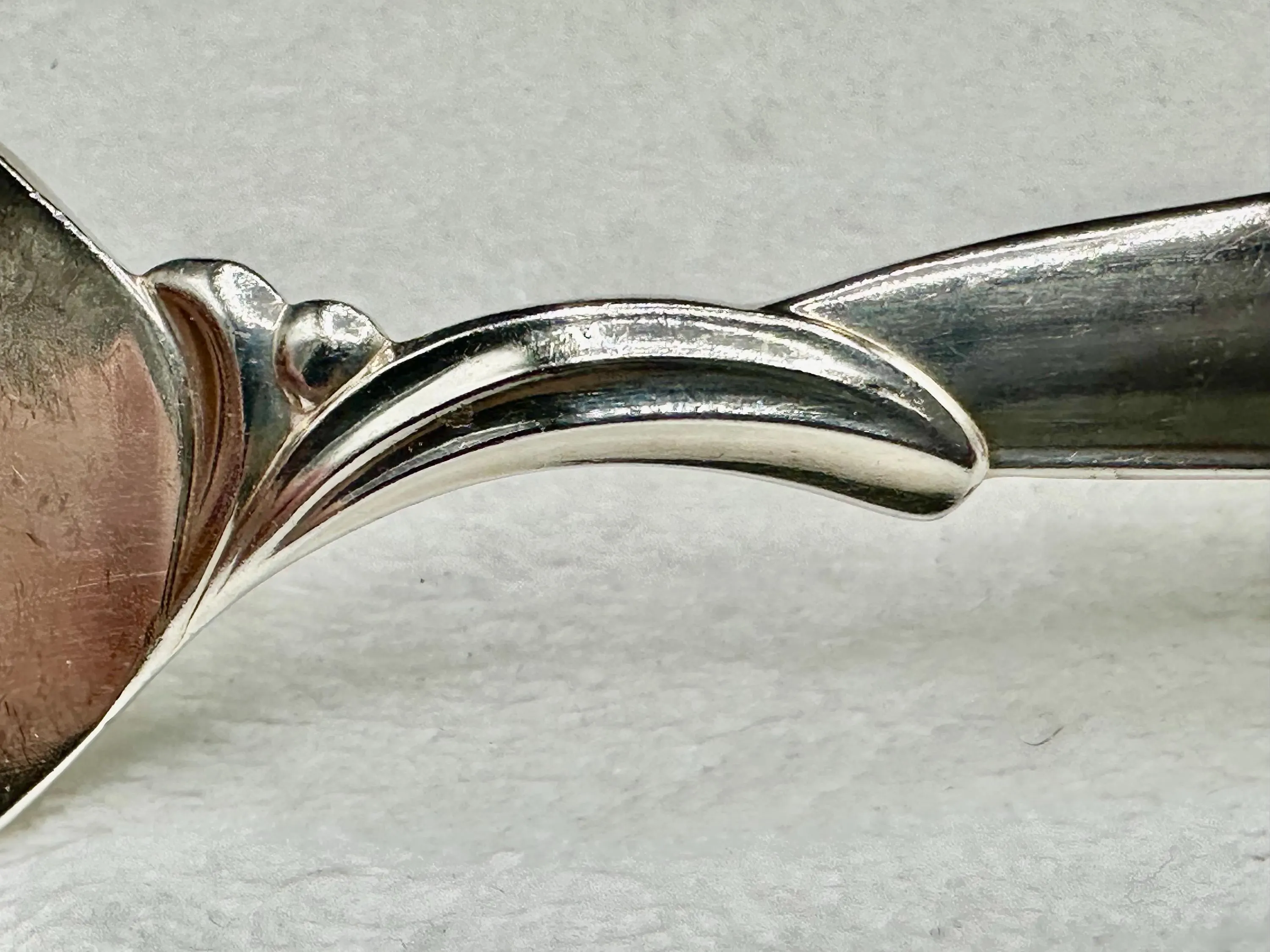 1956 Rogers Bros Flair Silverplate Cold Meat Fork, Mid-Century Modern Buffet Utensil - image 4