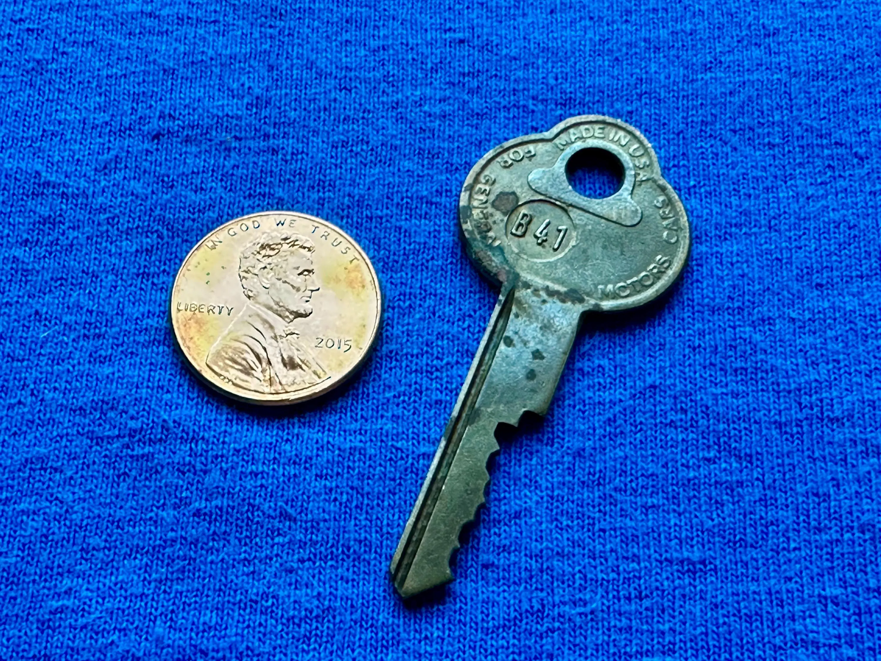 Collectible Key Vintage Guild Industries Inc. B41 Key Made In USA for General Motors Cars - image 5