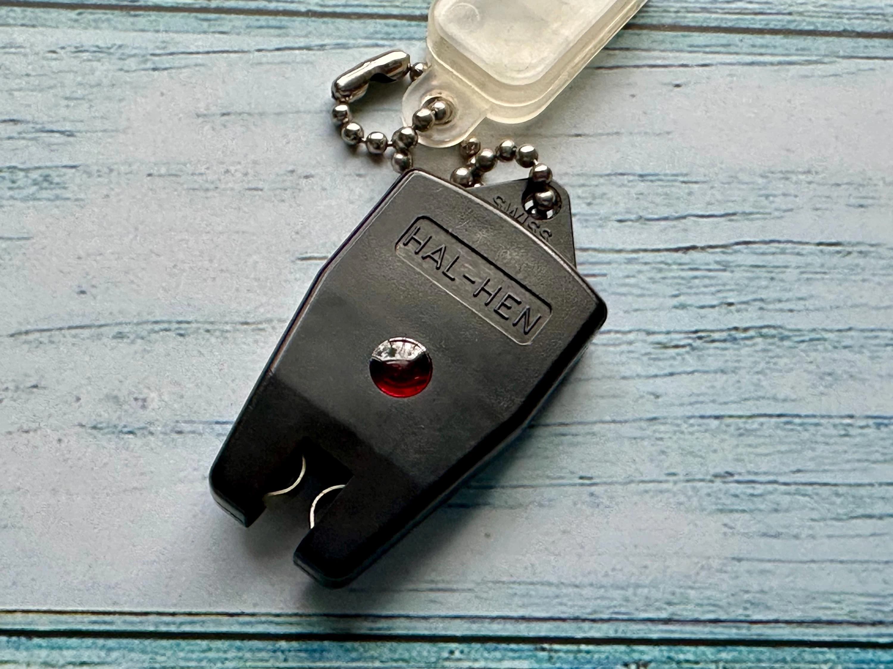 Vintage Hal-Hen Battery Tester Keychain - Swiss Made - image 3