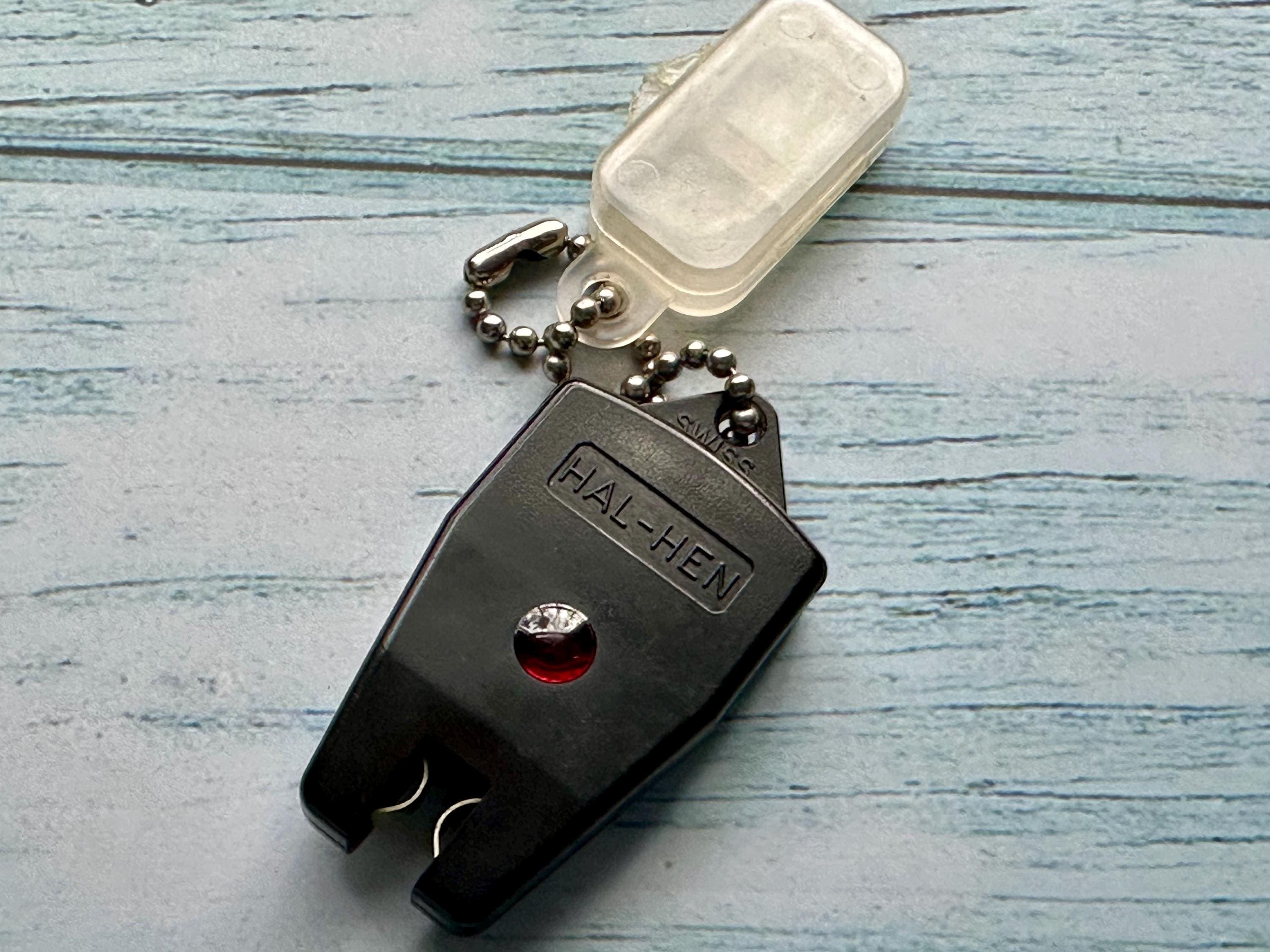 Vintage Hal-Hen Battery Tester Keychain - Swiss Made