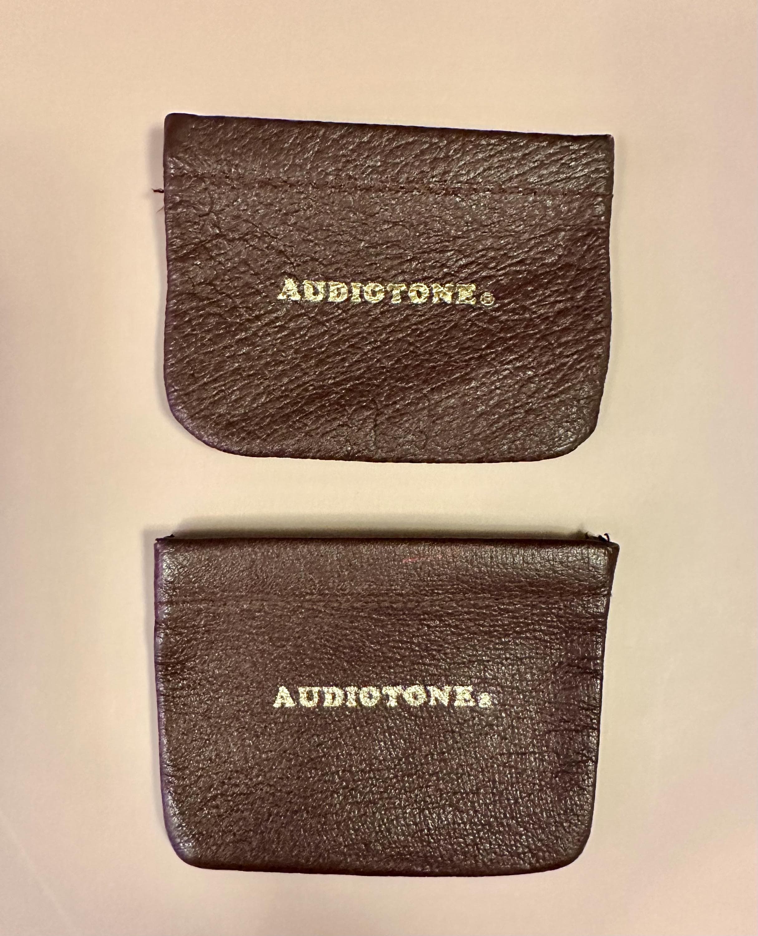 Vintage AUDIOTONE Genuine Leather Pouch Set: Small Change/Money Bags - image 3