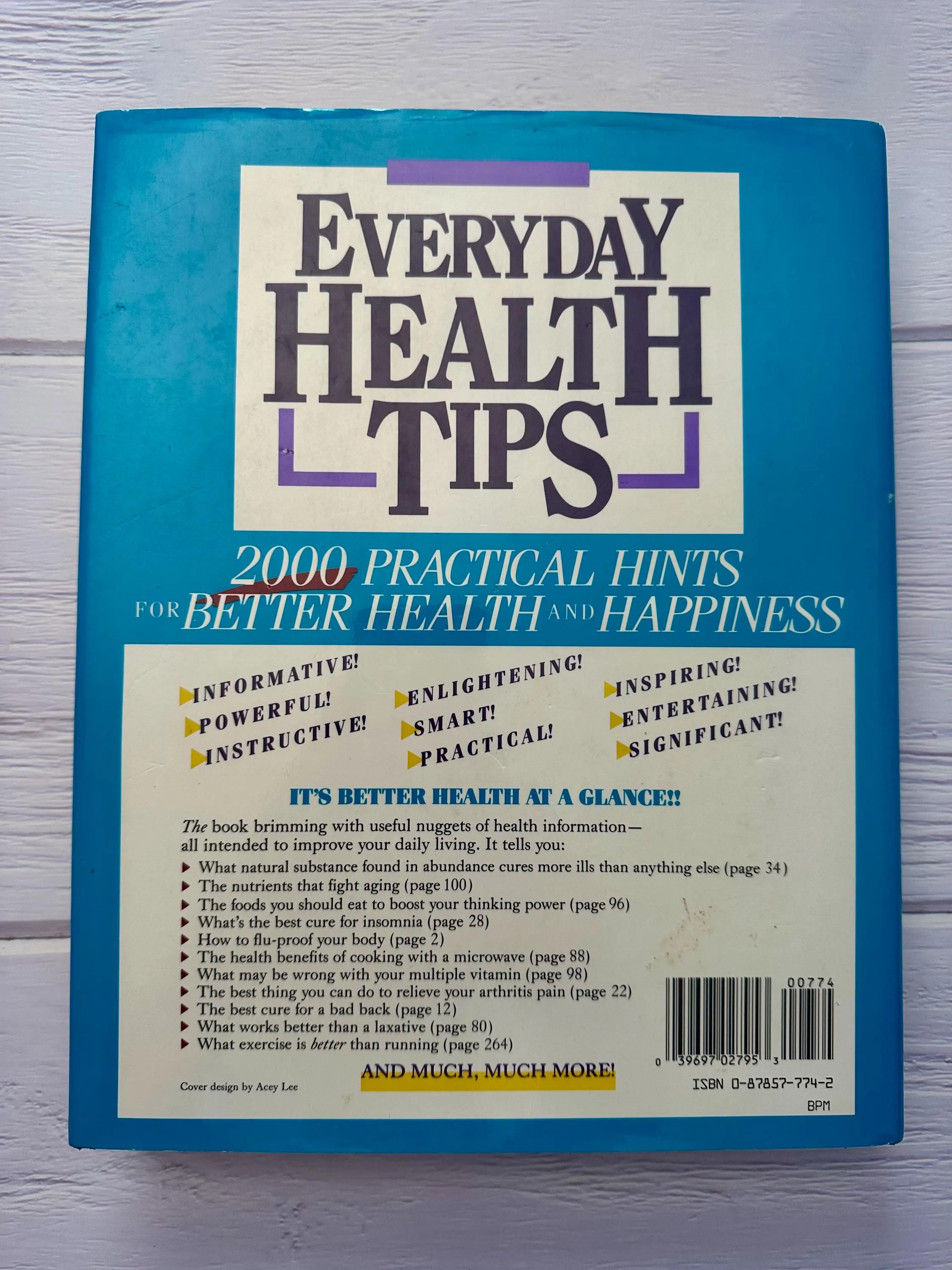 Vintage Health Tips Book: Prevention Magazine, 1988 Hardcover - image 5