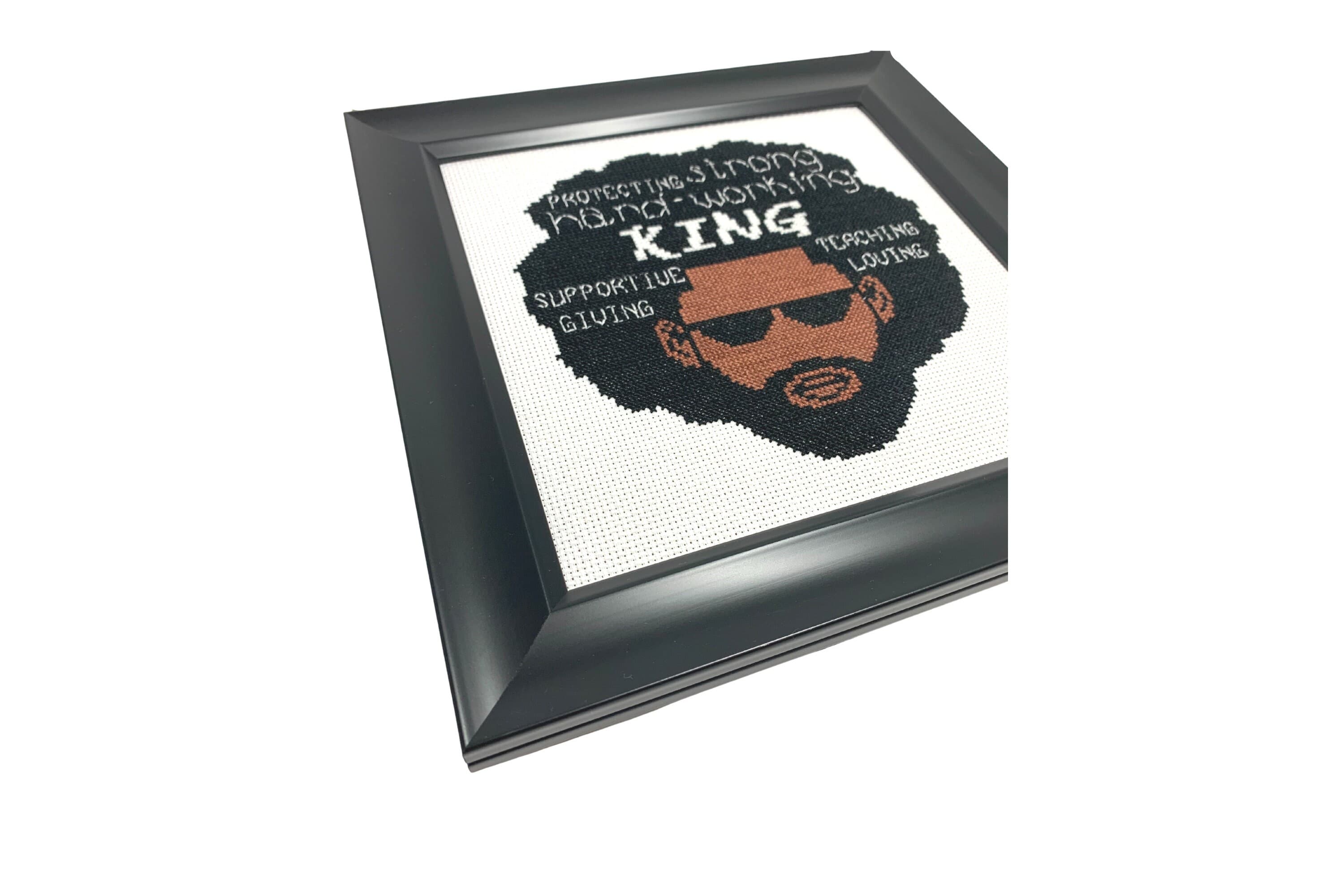 African American Man Cross Stitch Pattern, Black Man Cross Stitch, King Inspirational Cross Stitch PDF Download - image 3