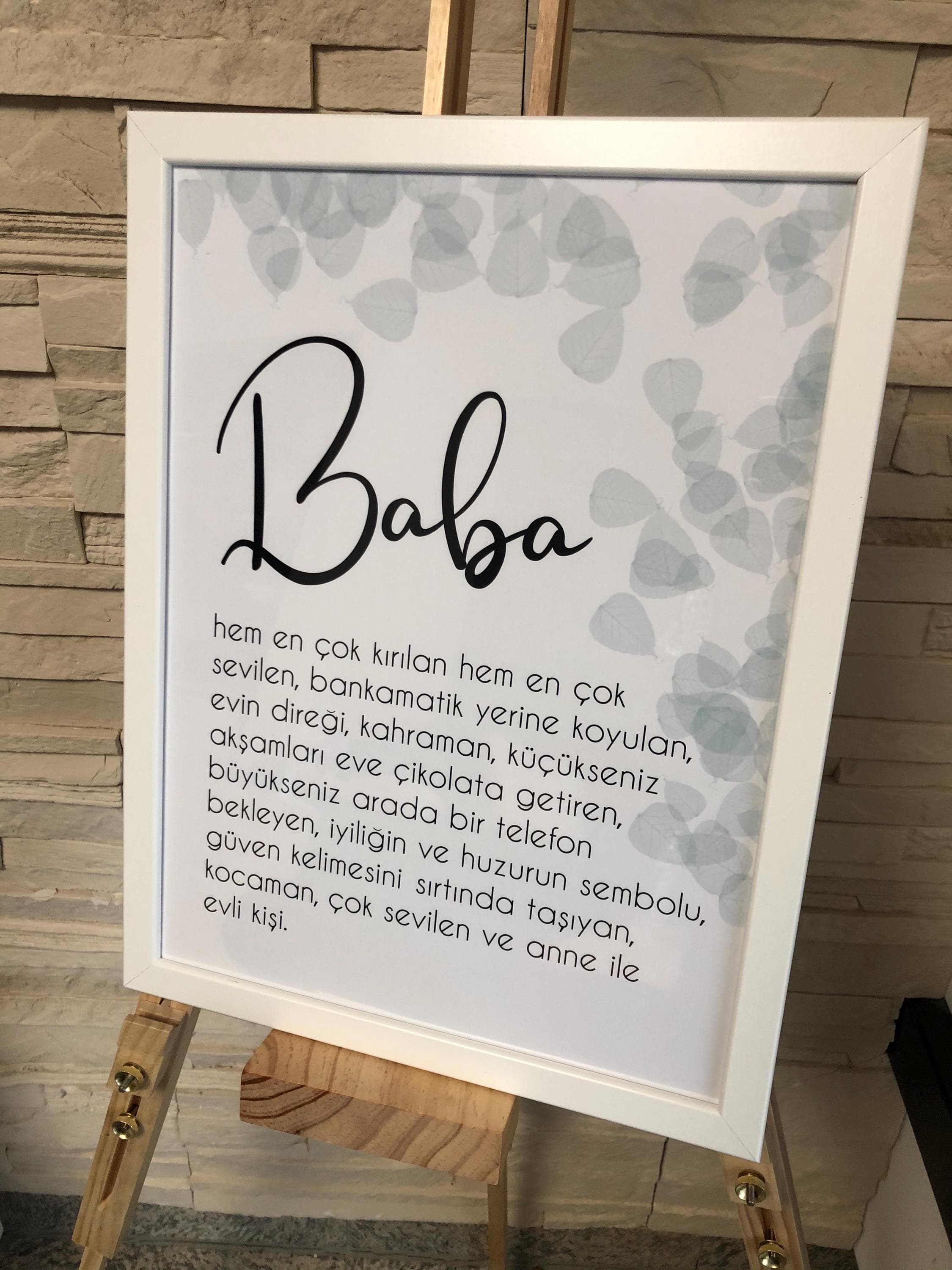 Babalar günü, Vatertag, Geschenkidee, hediyelik, Baba, islamic decor, islamic wallart, islamicquotes, islamicgifts, giftideas, Geschenke - image 3