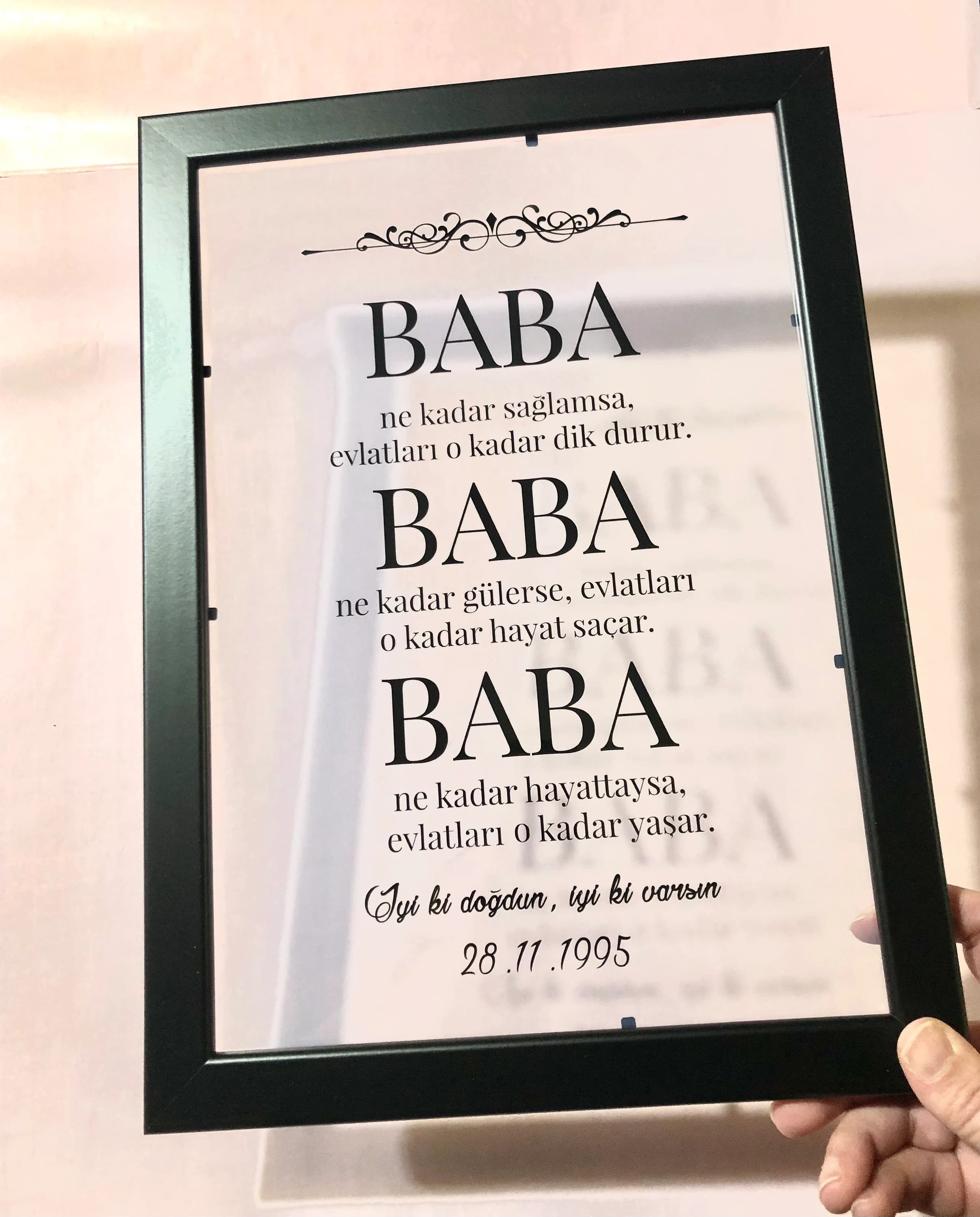 Baba Geschenk, Anne Geschenk, Vatertag, Babalar günü, Anneler Günü, Geburtstaggeschenk Eltern, Geschenkideen für Eltern - image 3