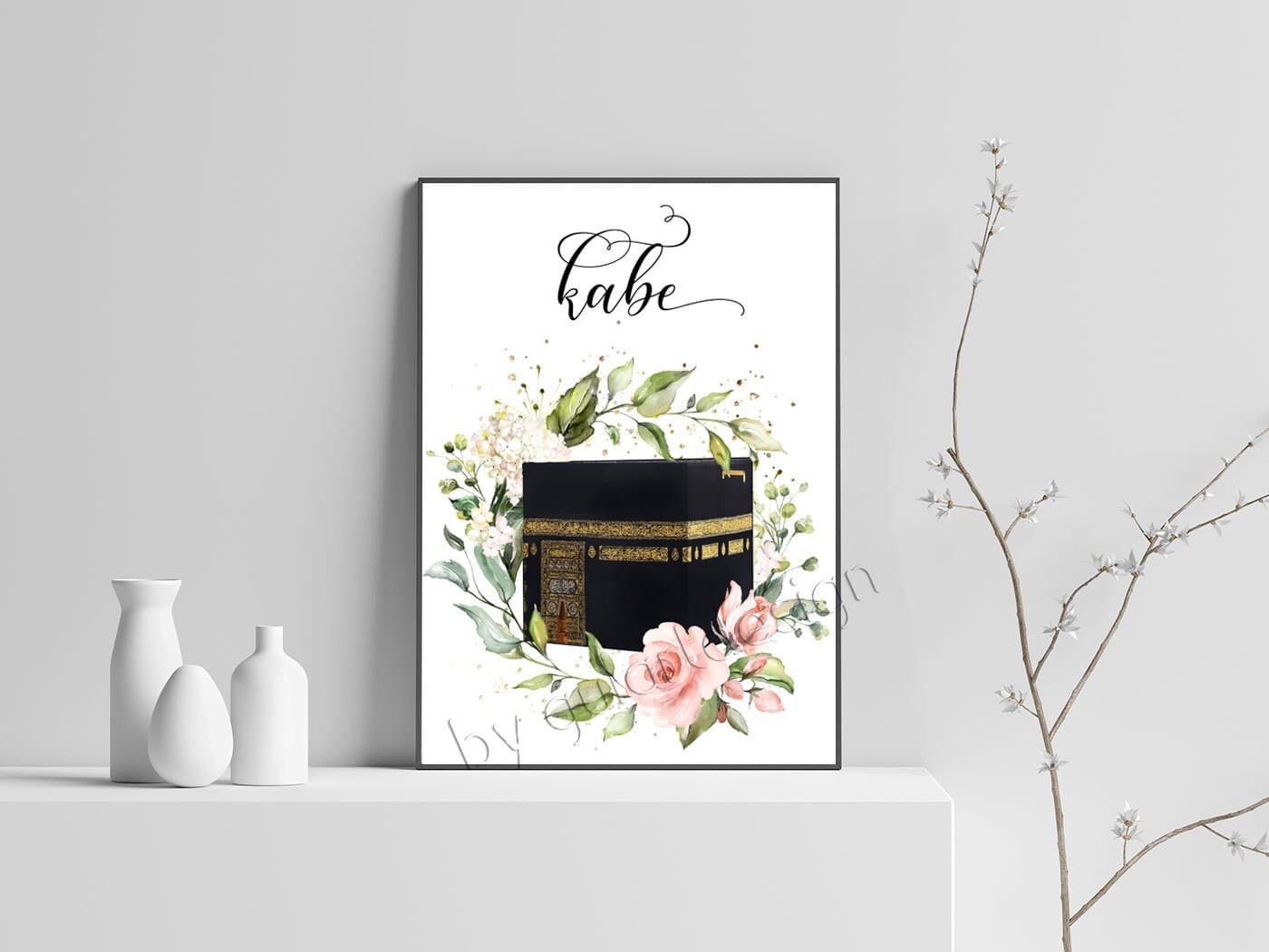Islamische Wandbilder, Islamisches Poster, Kabe Poster, Kaaba Poster, Islamische Wanddekoration - image 3