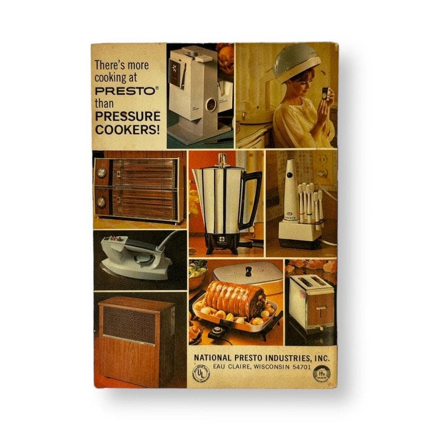 Presto Cookers Recipe Book, Cookbook, Instruction Manual, 1968, Advertising - image 4