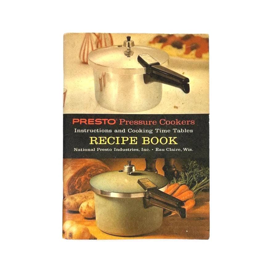 Presto Cookers Recipe Book, Cookbook, Instruction Manual, 1968, Advertising