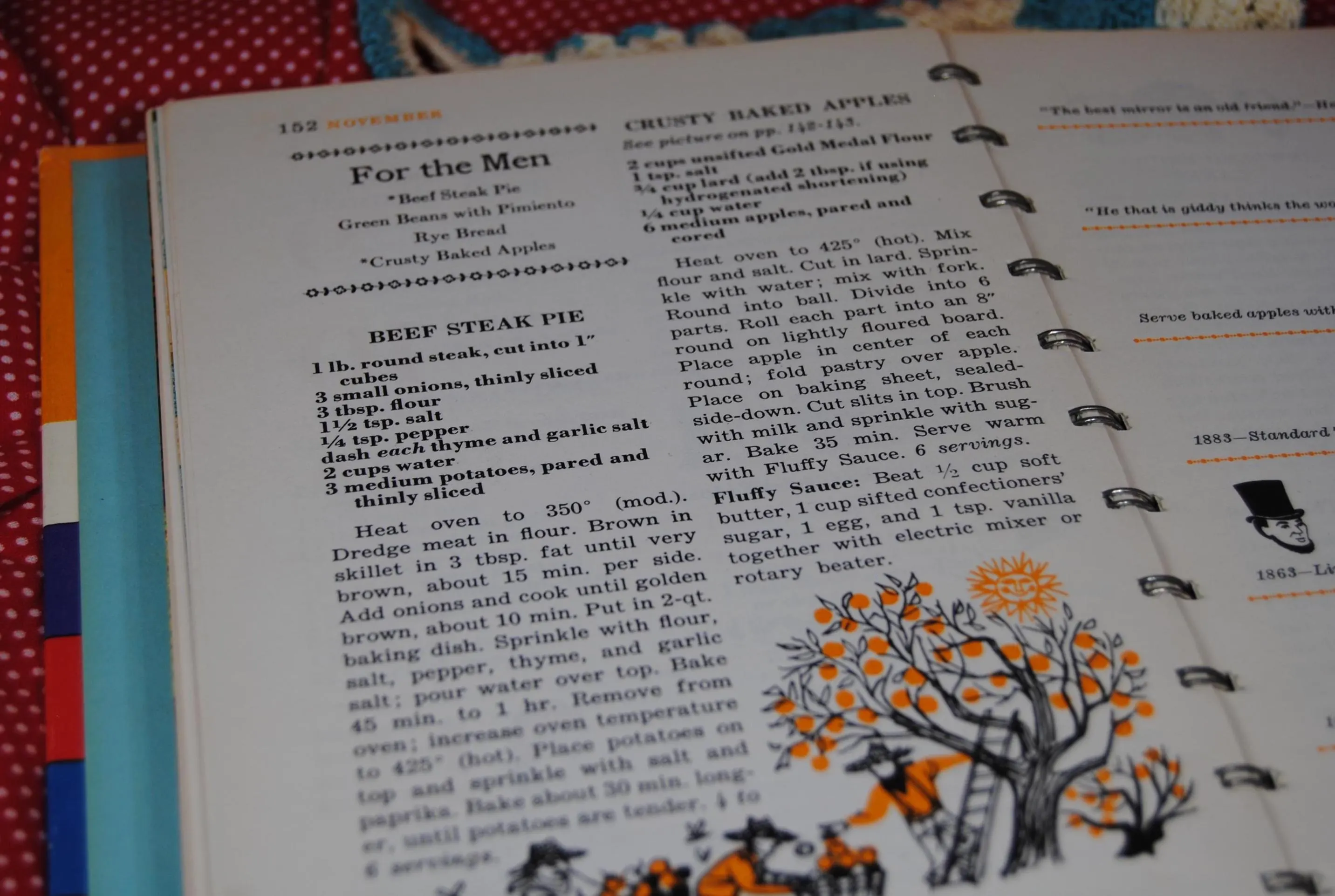 Betty Crocker's Cooking Calendar: A year-round guide to meal planning - 1962 edition - First edition, first printing - image 2