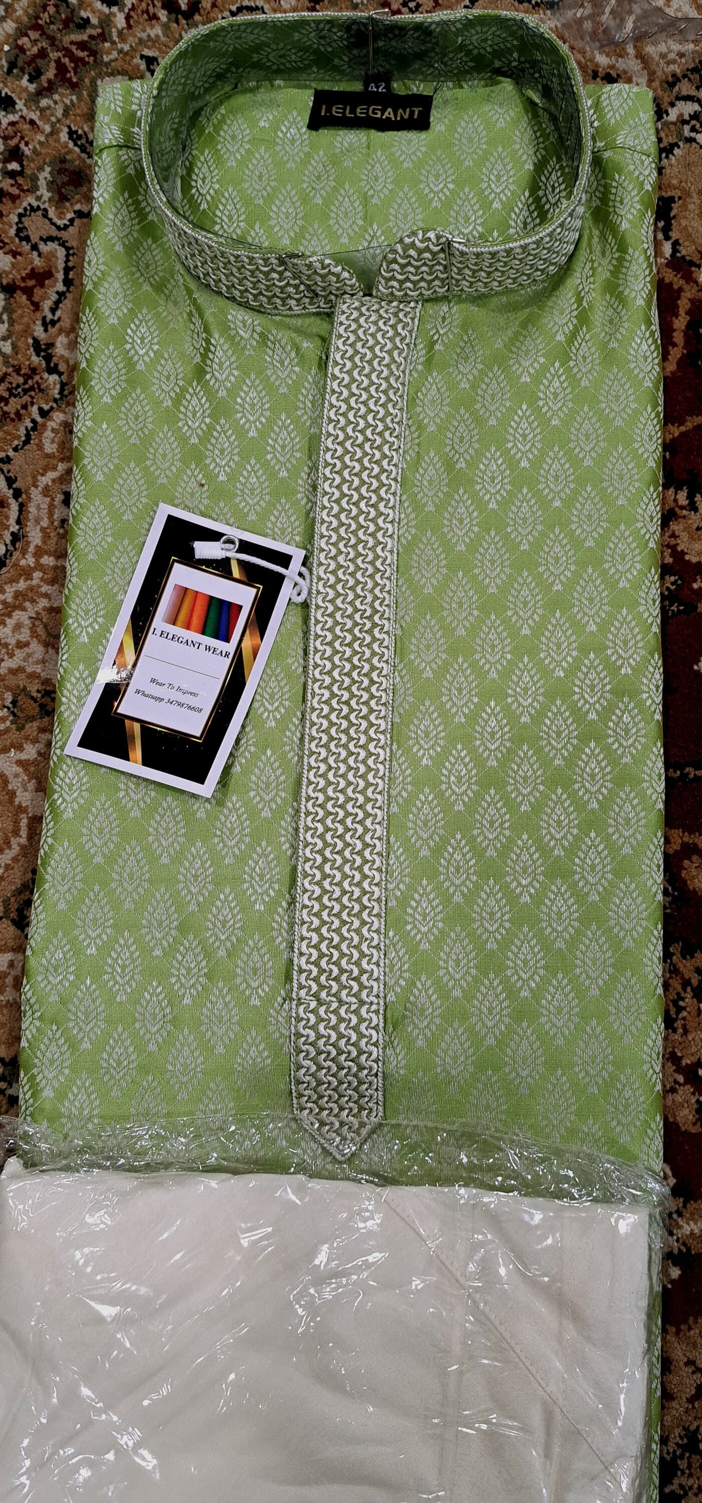 Men Kurta Pajama set - Perfect for Indian Wedding and Celebrations .  Pakistani salwar Kameez , Men Panjabi Pajama ,Traditional Ethnic wear - image 4