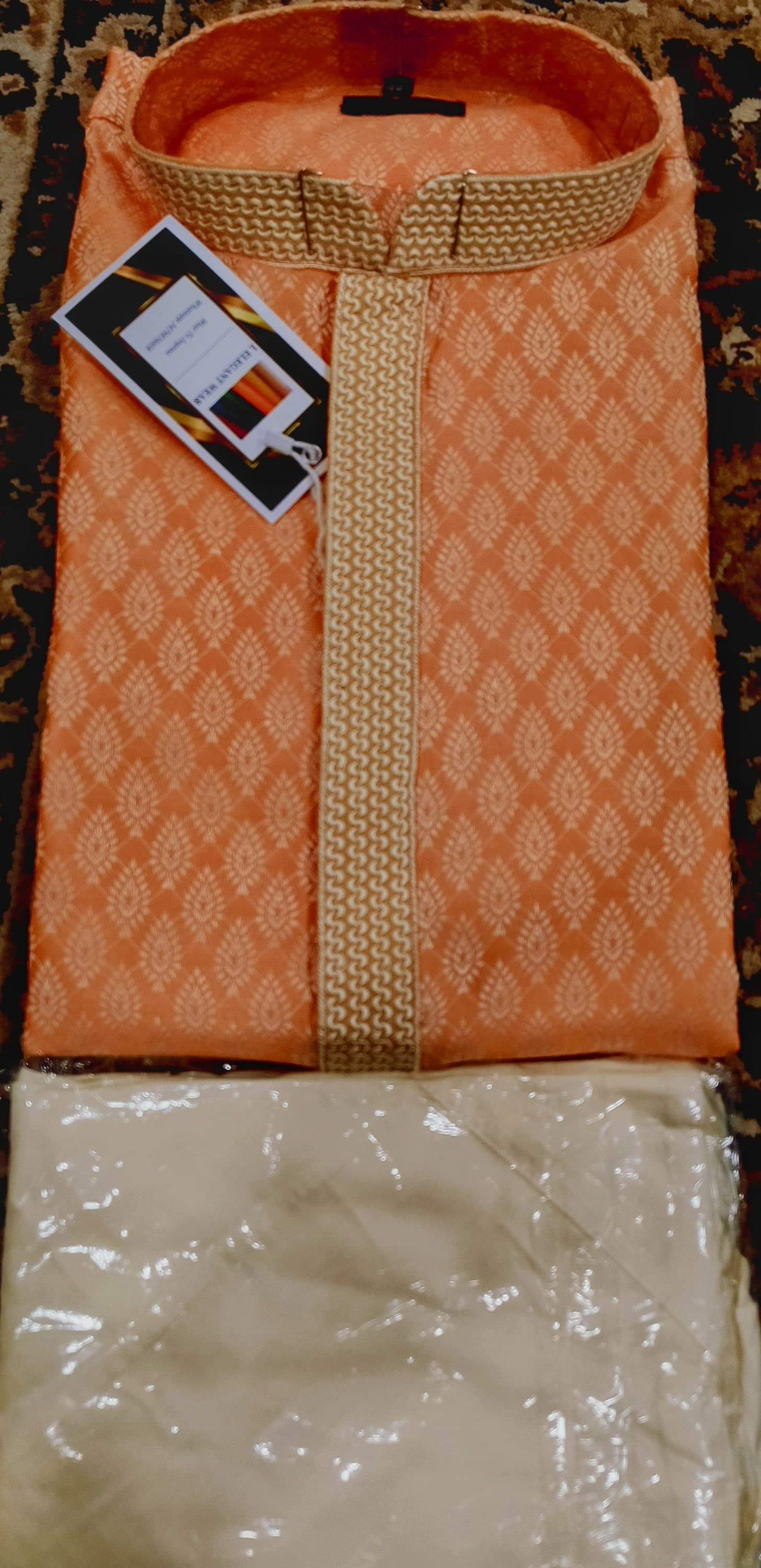 Men Kurta Pajama set - Perfect for Indian Wedding and Celebrations .  Pakistani salwar Kameez , Men Panjabi Pajama ,Traditional Ethnic wear - image 5