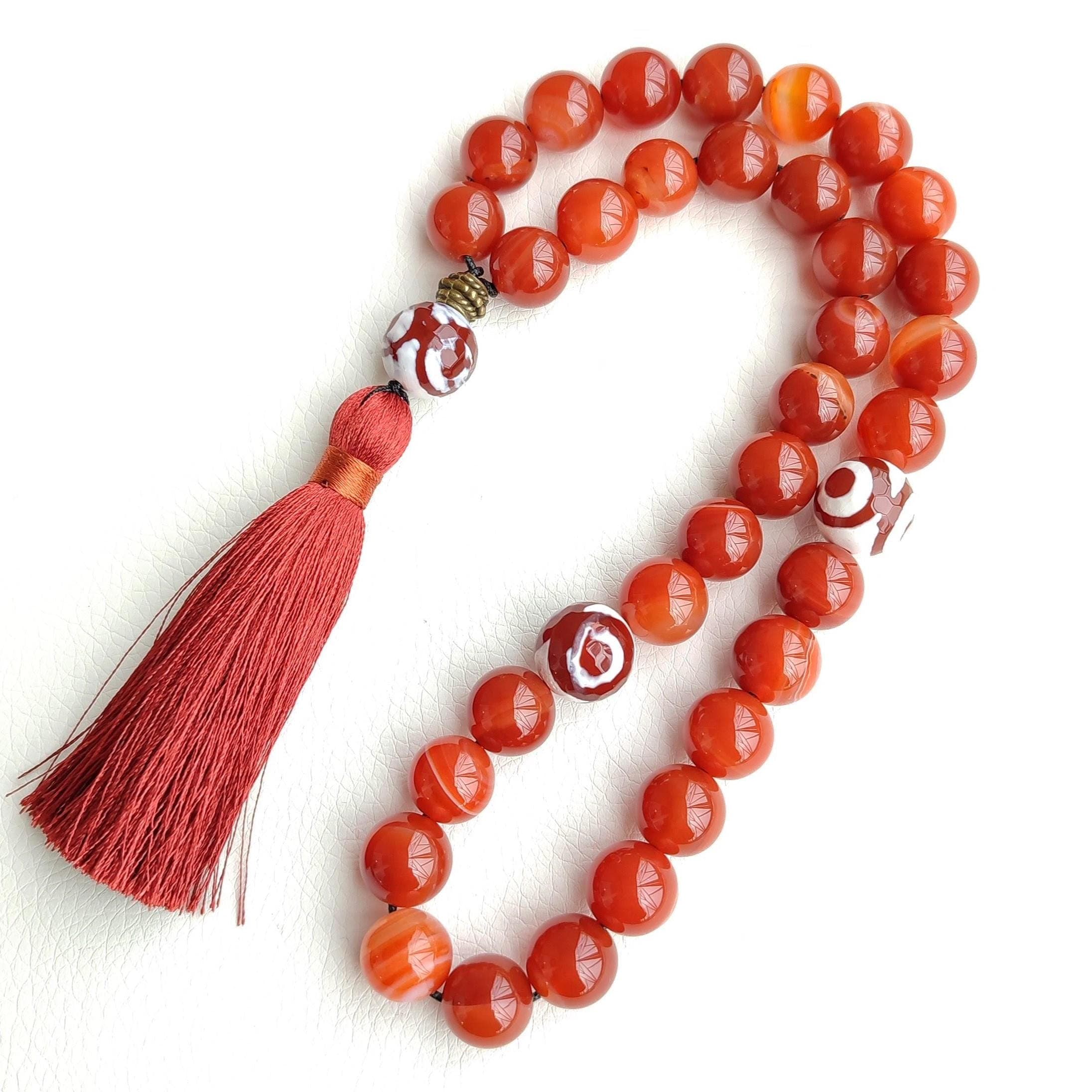 Tasbih 33 beads Tasbeeh beads Prayer beads islam stone Worry beads