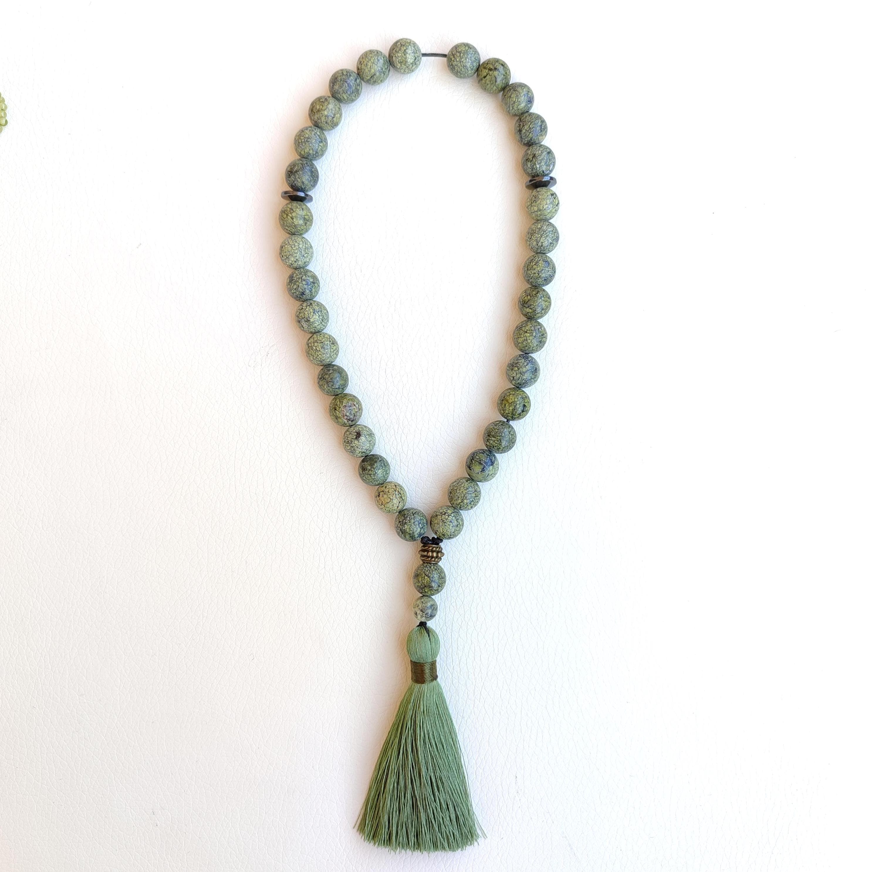 Tasbih 33 beads Muslim prayer beads with stones Worry beads - image 5