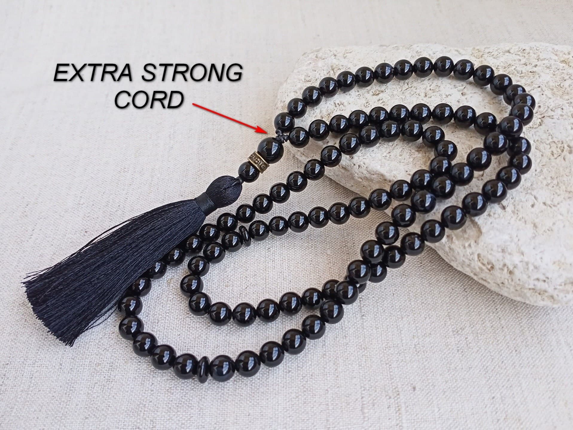 Tasbih 99 Black tasbeeh Tasbih necklace - image 4