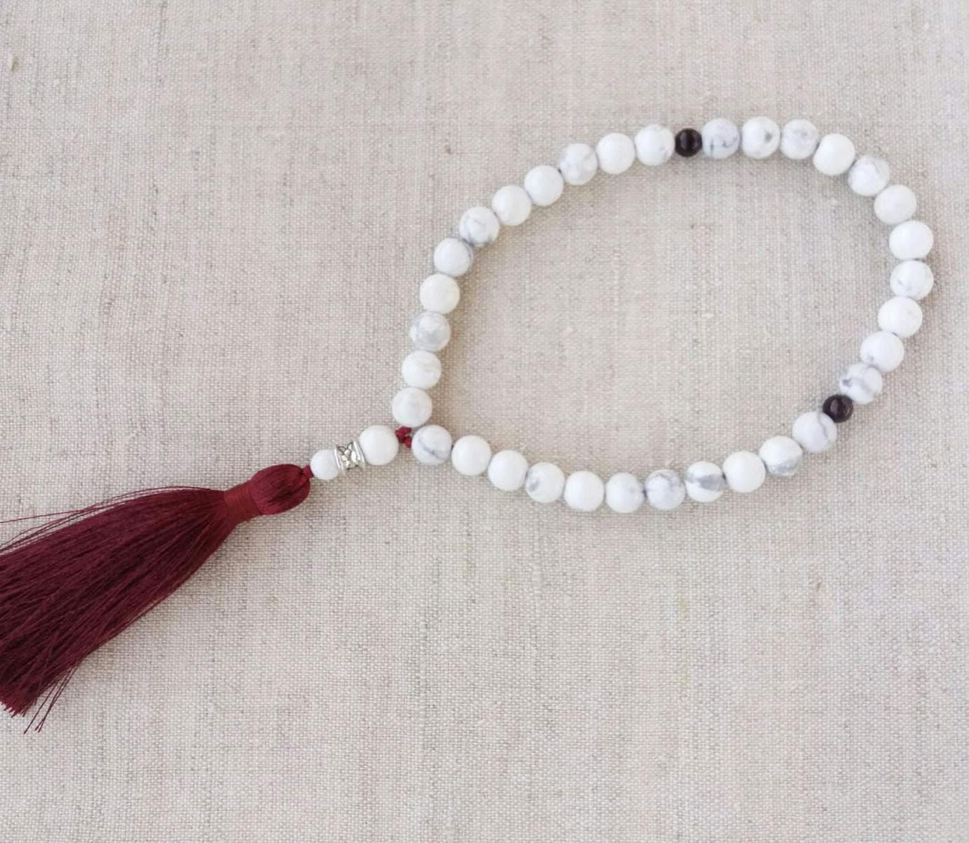 Mini tasbeeh White tasbih beads Worry beads Pocket prayer beads - image 4